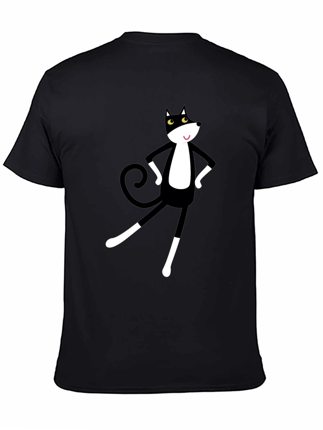 Cartoon Cat Graphic Tee