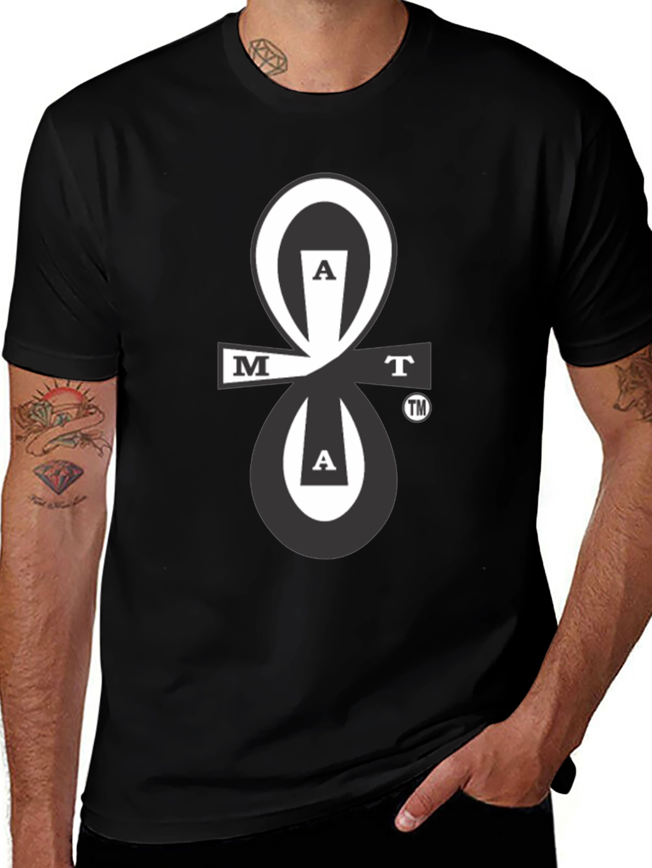 Abstract Logo Black T-Shirt