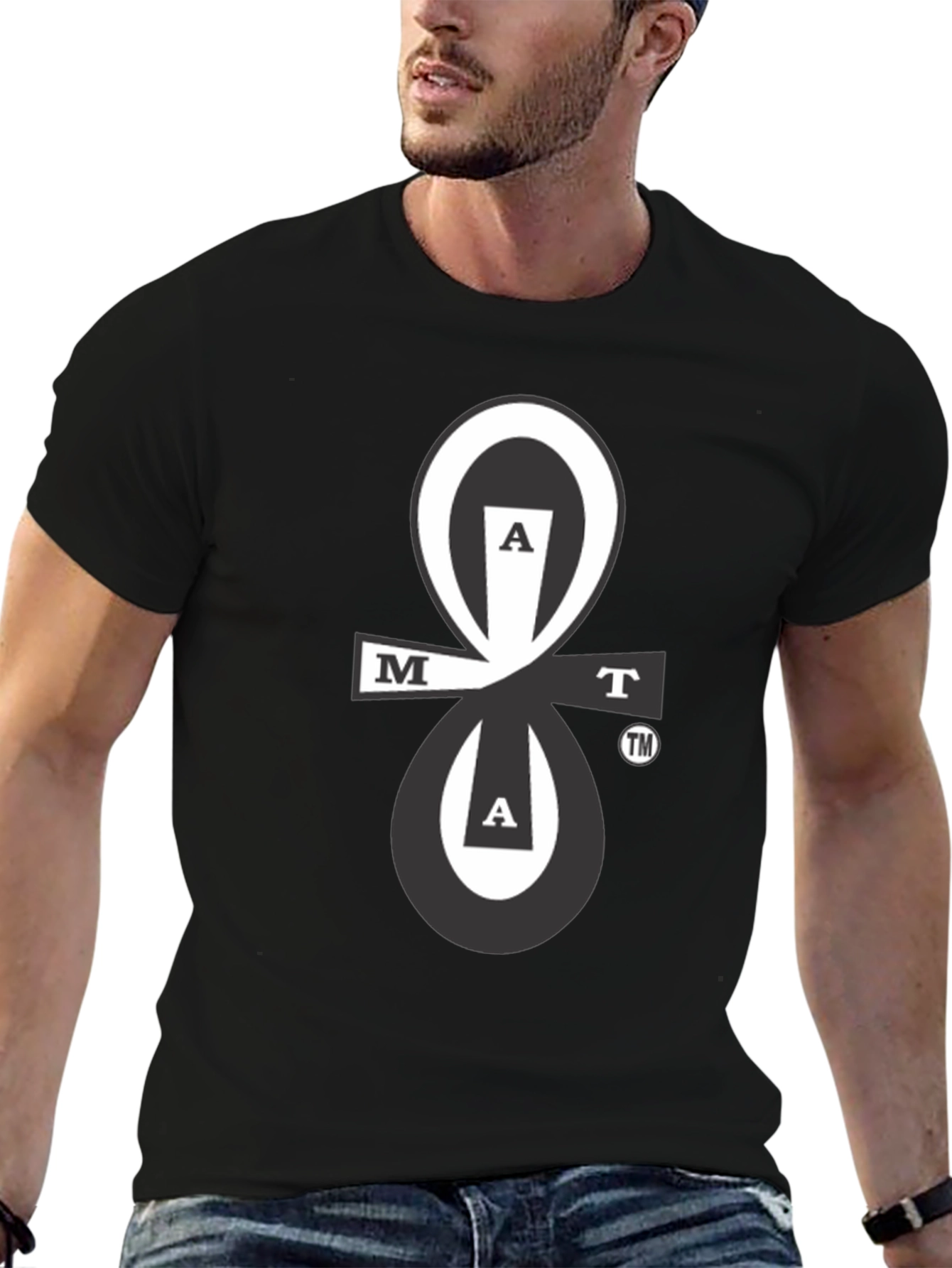 Abstract Logo Black T-Shirt