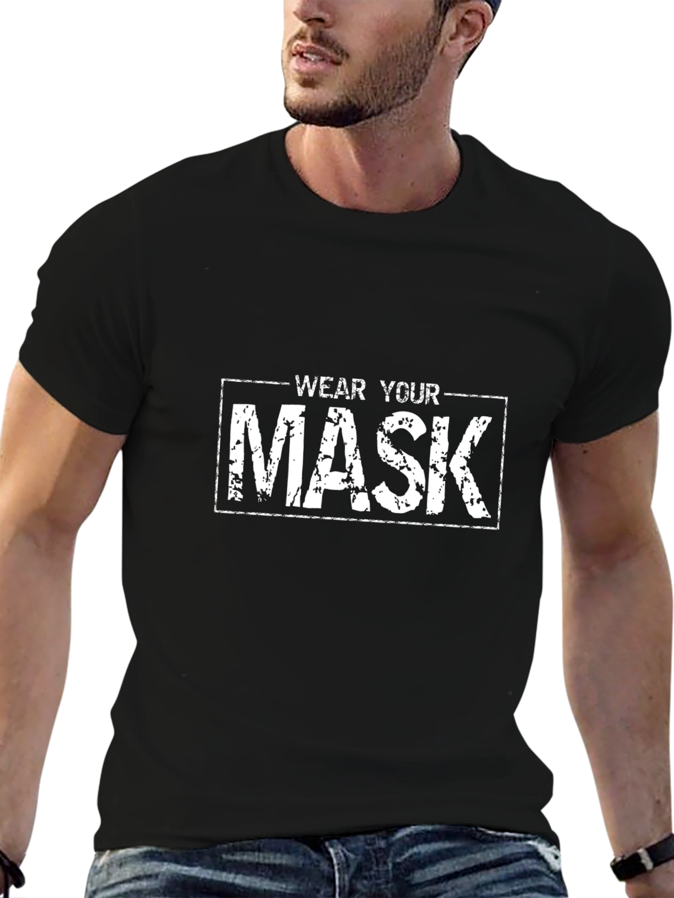 Wear Your Mask Graphic Tee - Black