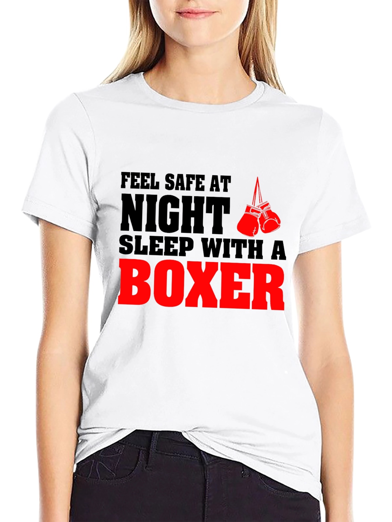 Feel Safe at Night Boxer T-Shirt