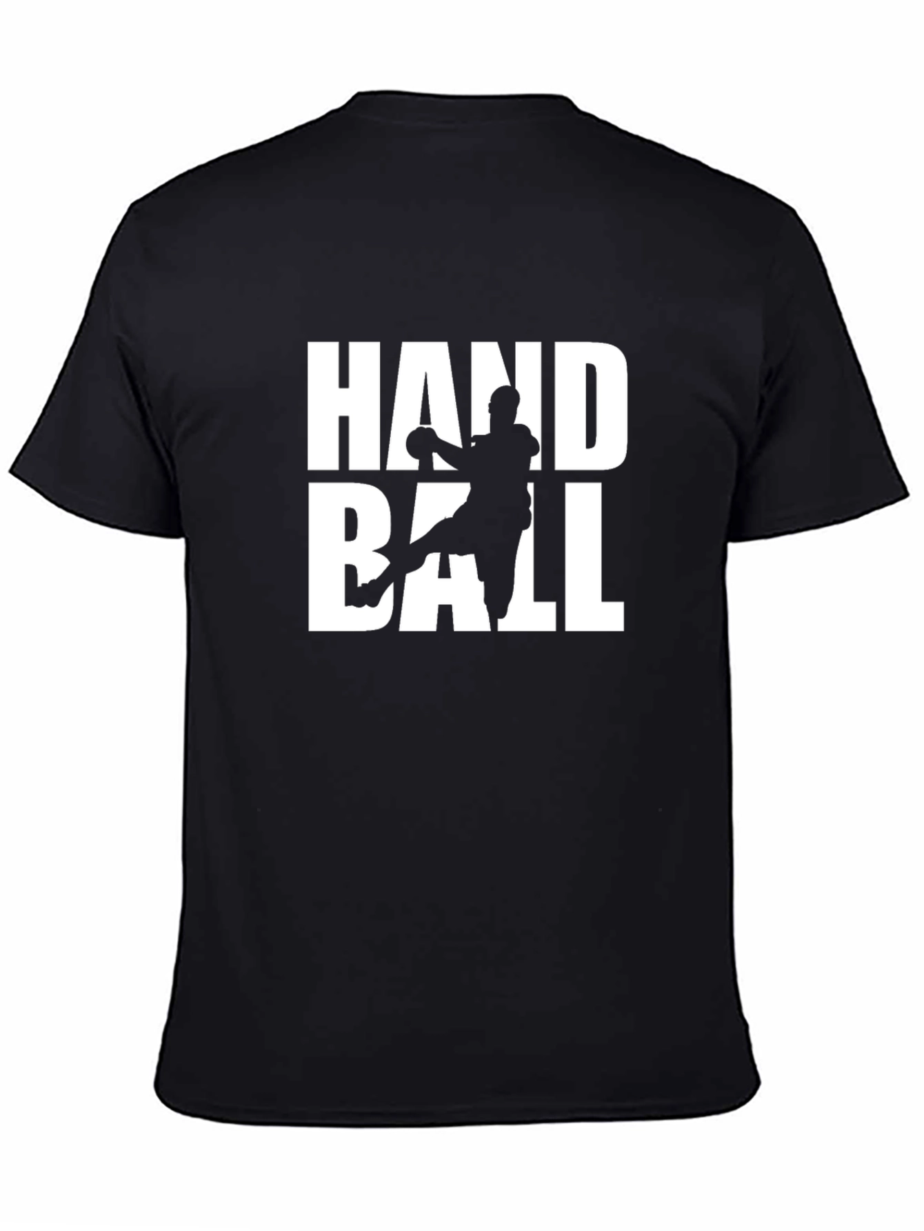 Handball Graphic Tee - Sport Player Black T-Shirt