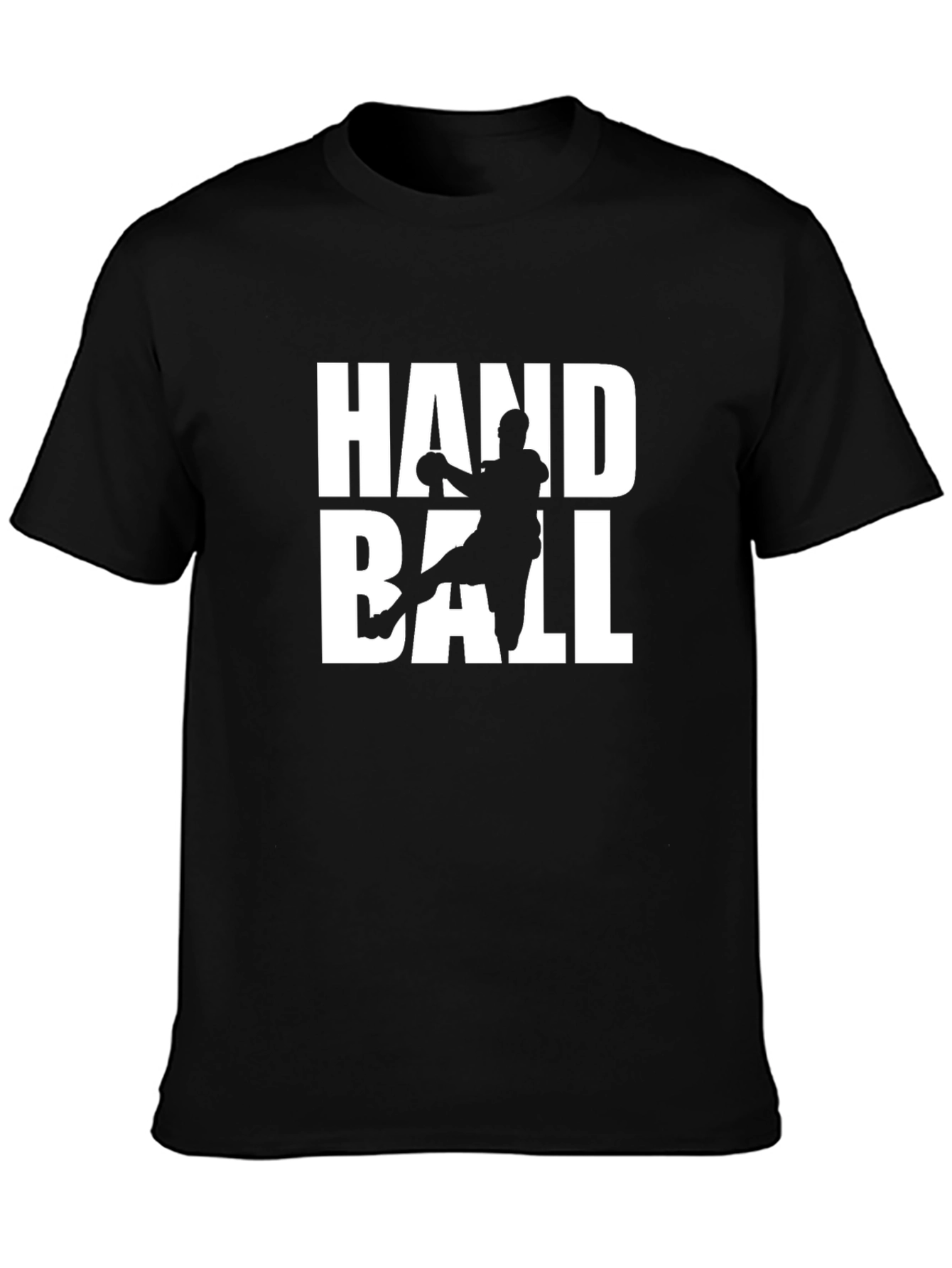 Handball Graphic Tee - Sport Player Black T-Shirt