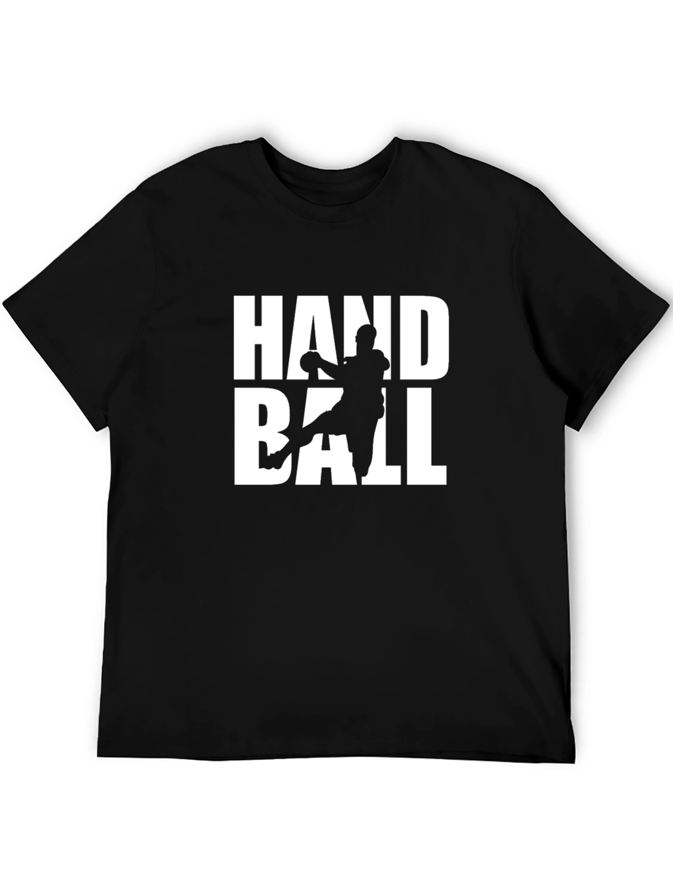 Handball Graphic Tee - Sport Player Black T-Shirt