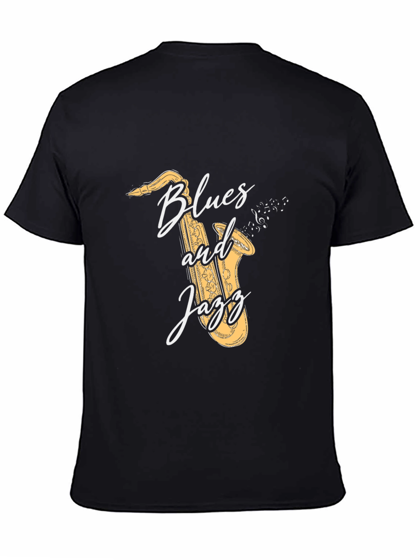 Blues and Jazz Saxophone Graphic T-Shirt