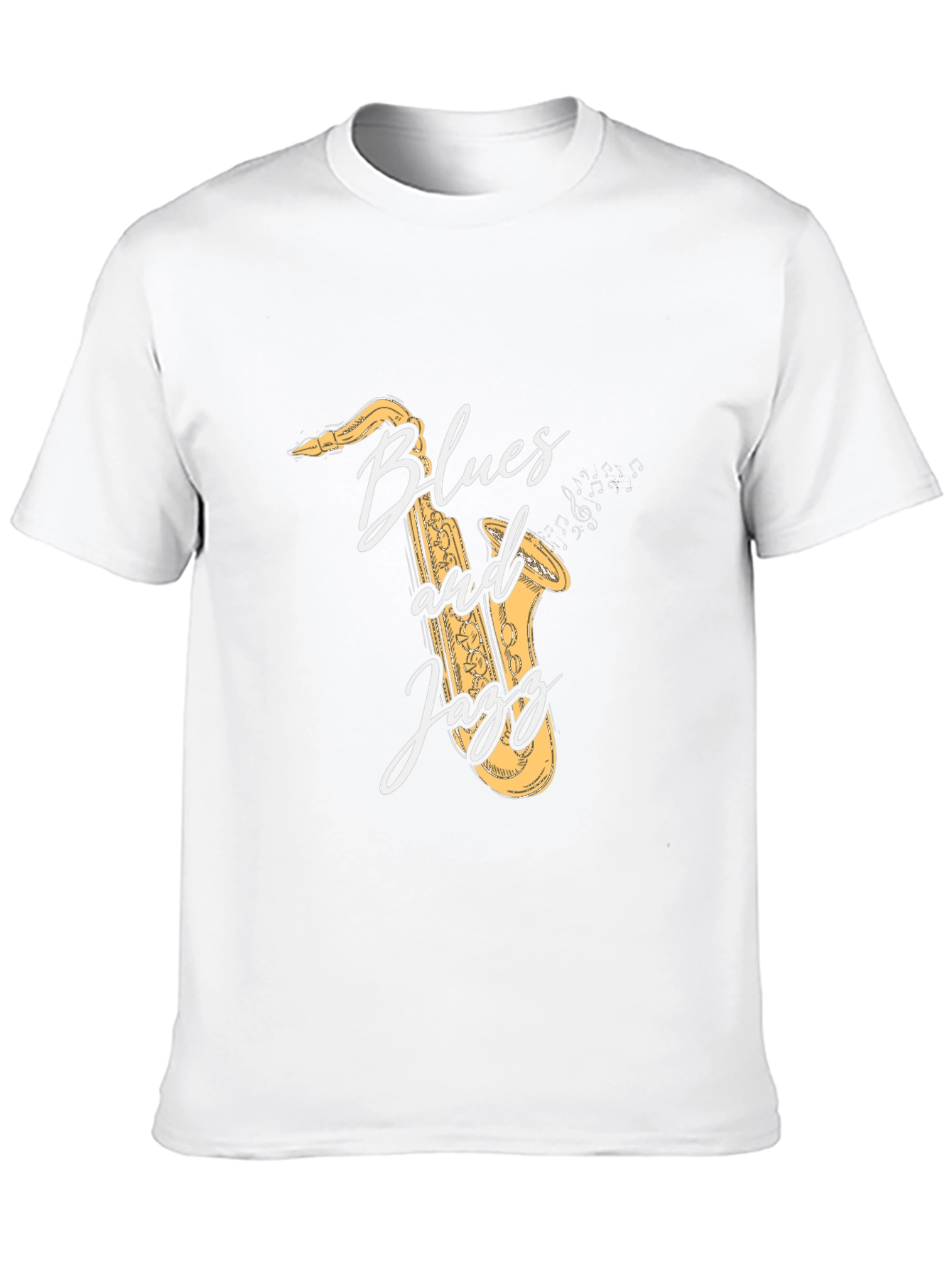 Blues and Jazz Saxophone Graphic T-Shirt