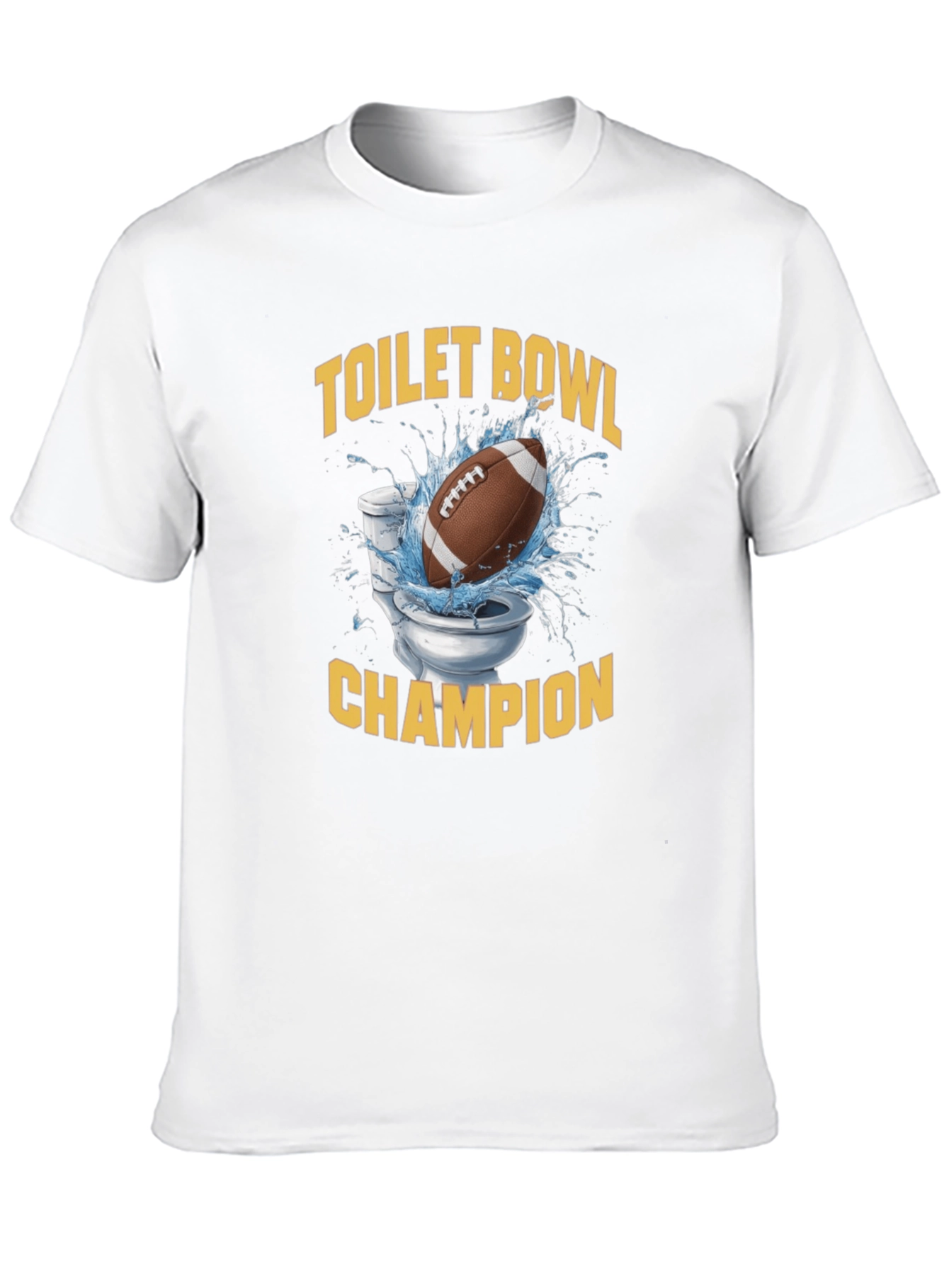 Toilet Bowl Champion T-Shirt - Funny Football Tee