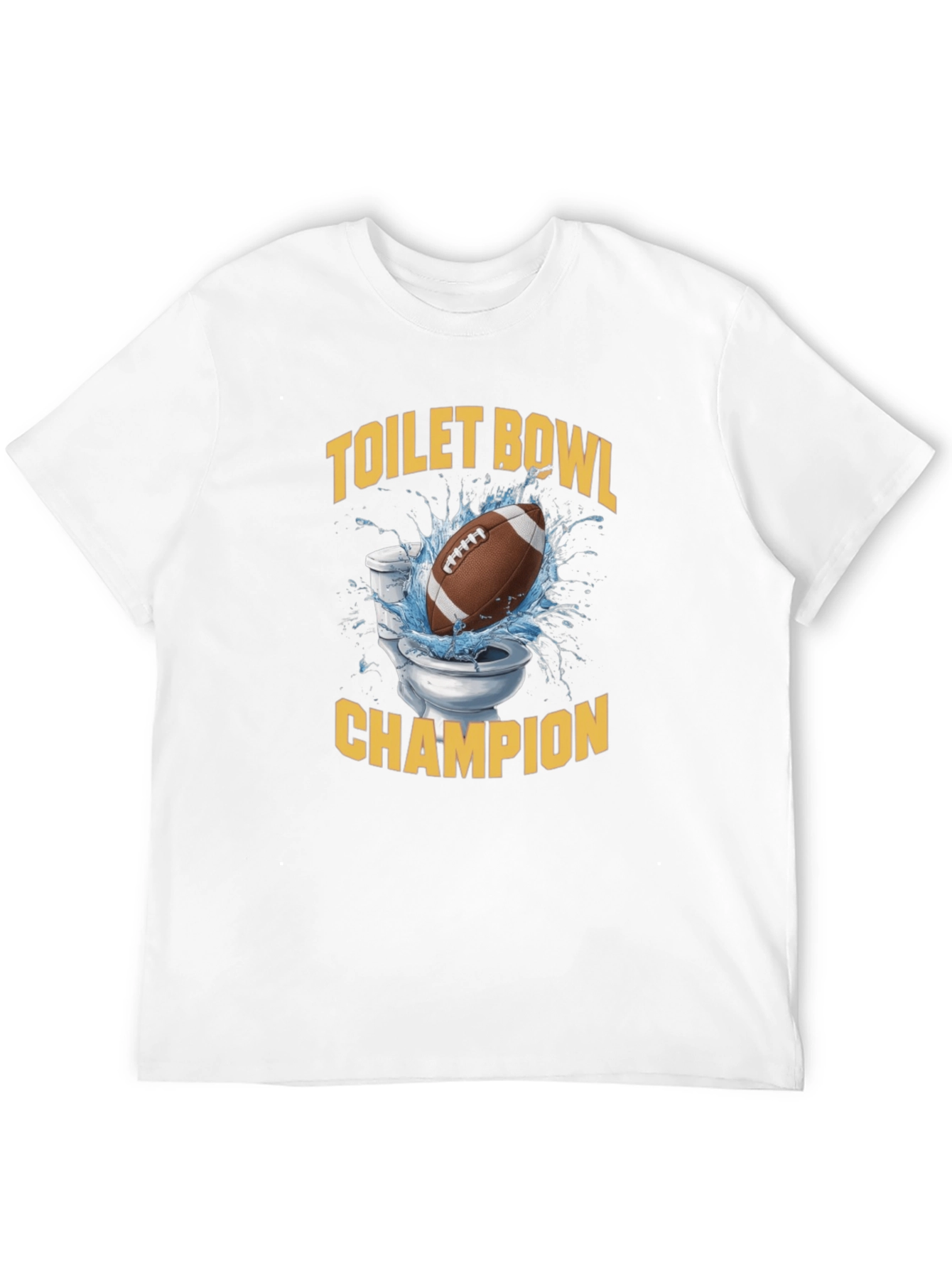 Toilet Bowl Champion T-Shirt - Funny Football Tee