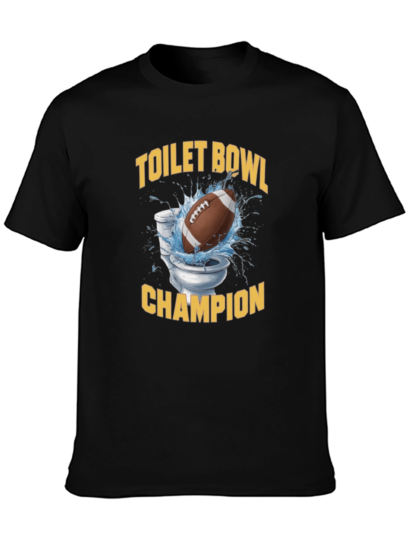 Toilet Bowl Champion T-Shirt - Funny Football Tee