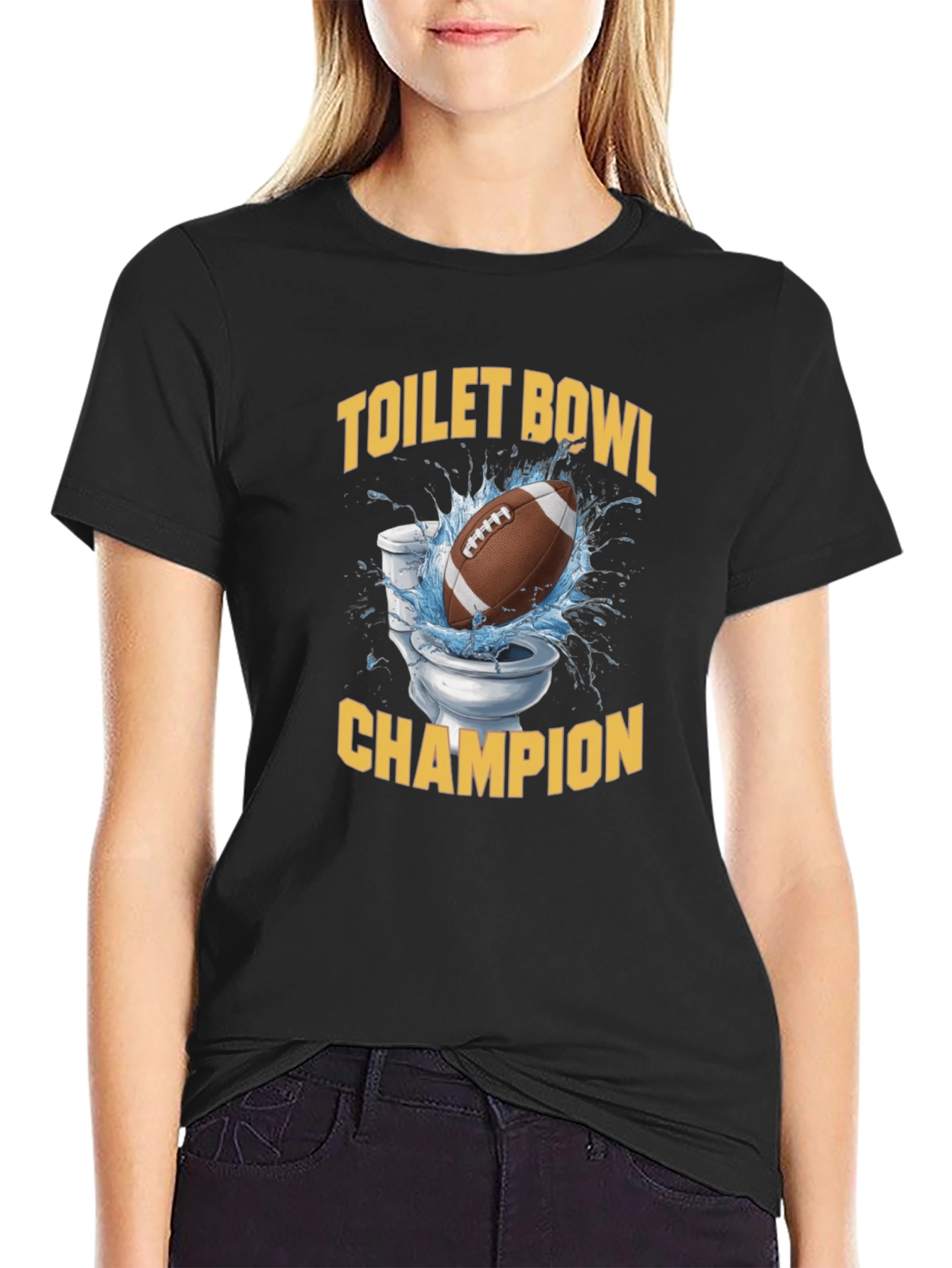 Toilet Bowl Champion T-Shirt - Funny Football Tee