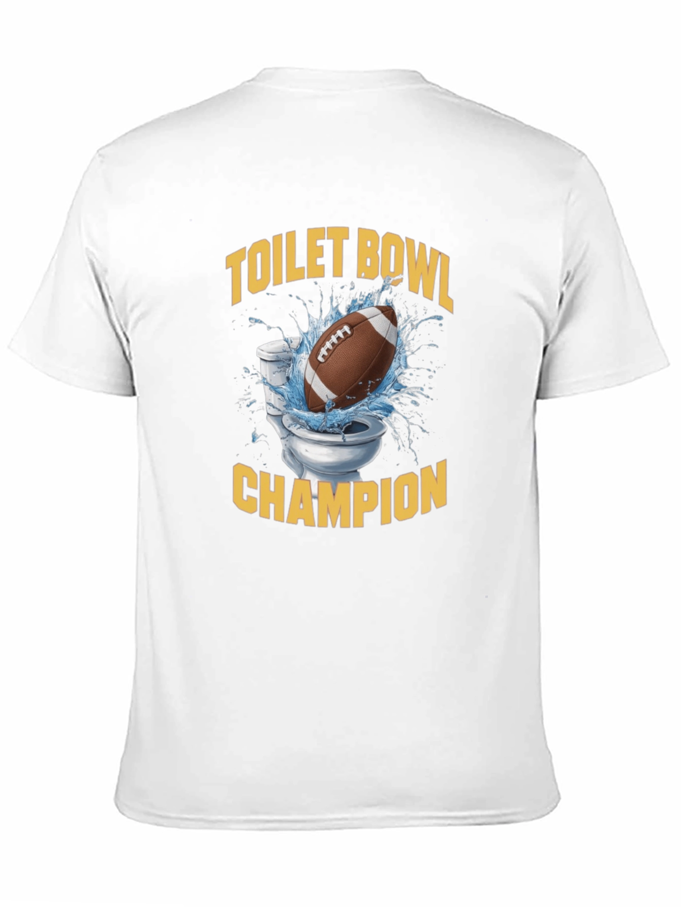 Toilet Bowl Champion T-Shirt - Funny Football Tee