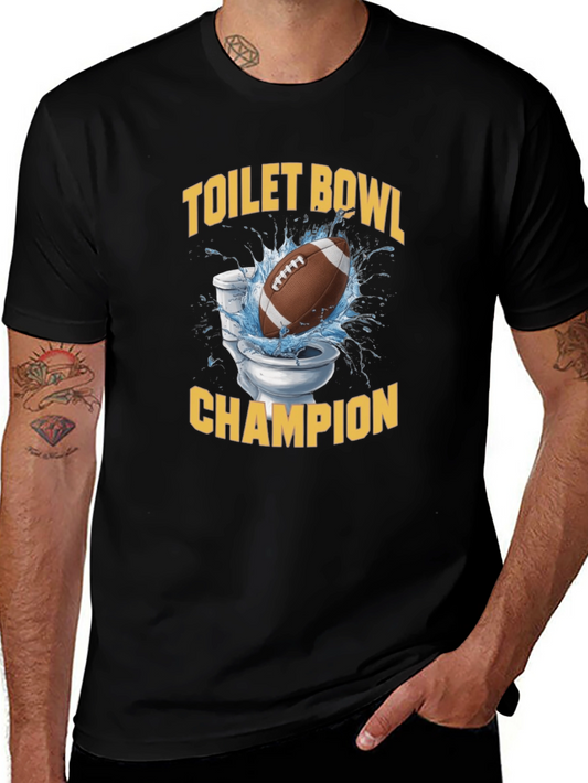 Toilet Bowl Champion T-Shirt - Funny Football Tee