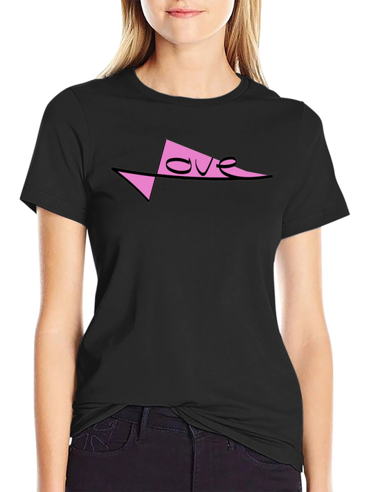Love Graphic Print Mens Black T-Shirt