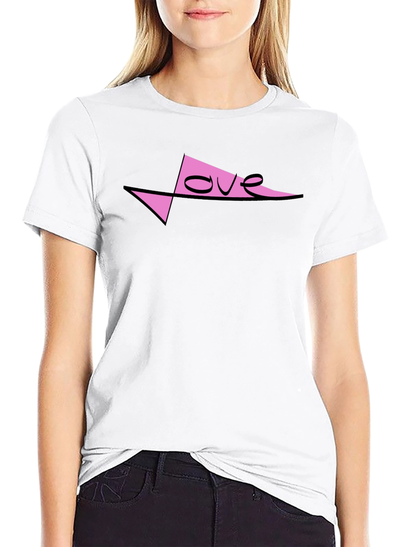 Love Graphic Print Mens Black T-Shirt