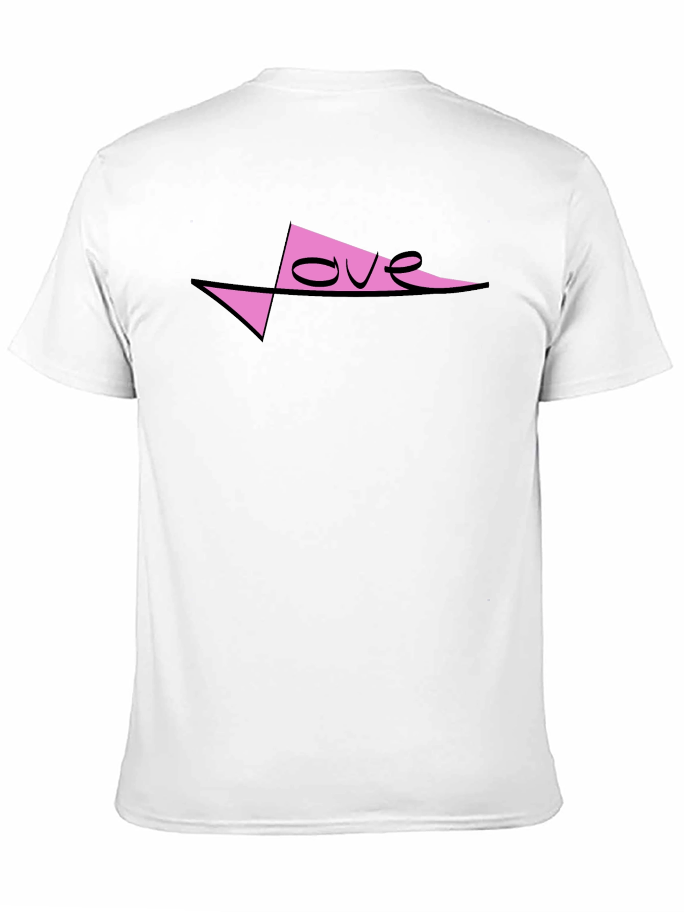 Love Graphic Print Mens Black T-Shirt