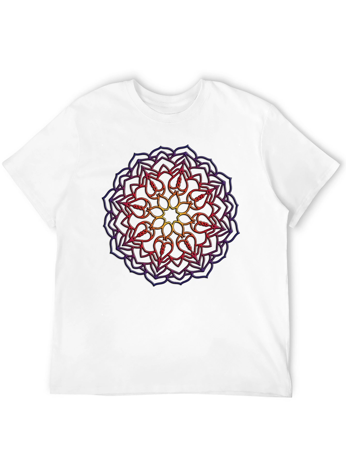 Mandala Graphic Black T-Shirt - Casual Style