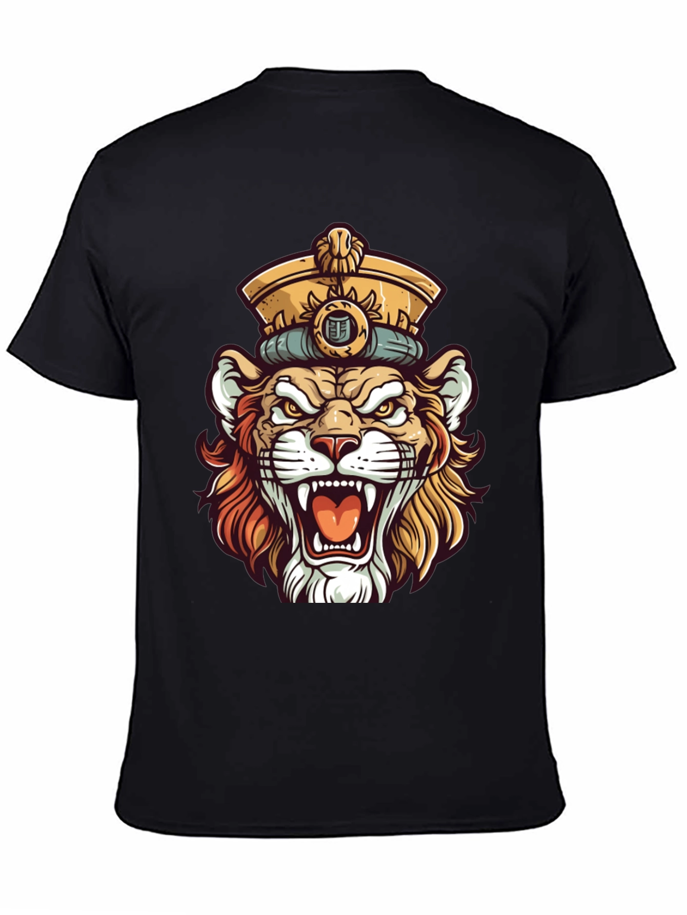 King Lion Graphic T-Shirt - Unique Animal Design