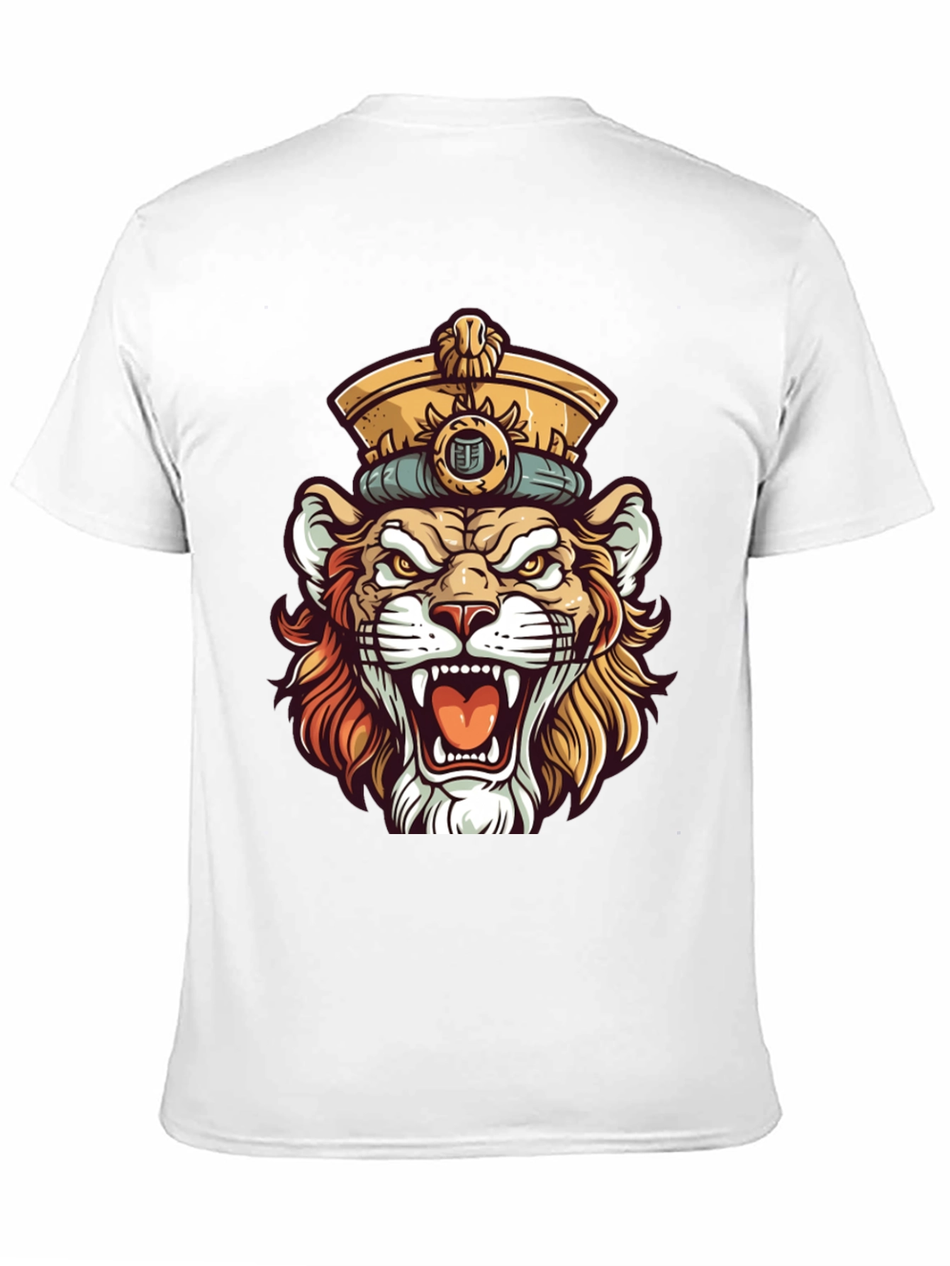 King Lion Graphic T-Shirt - Unique Animal Design