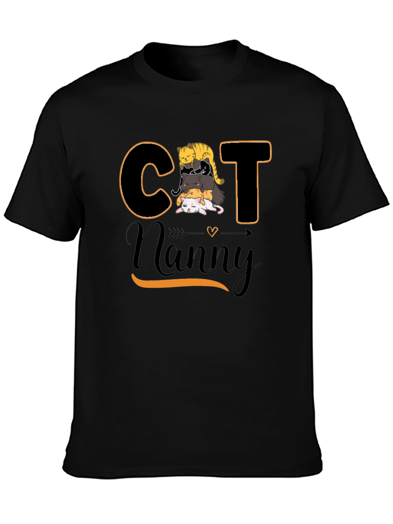 Cat Nanny T-Shirt - Stacked Cats