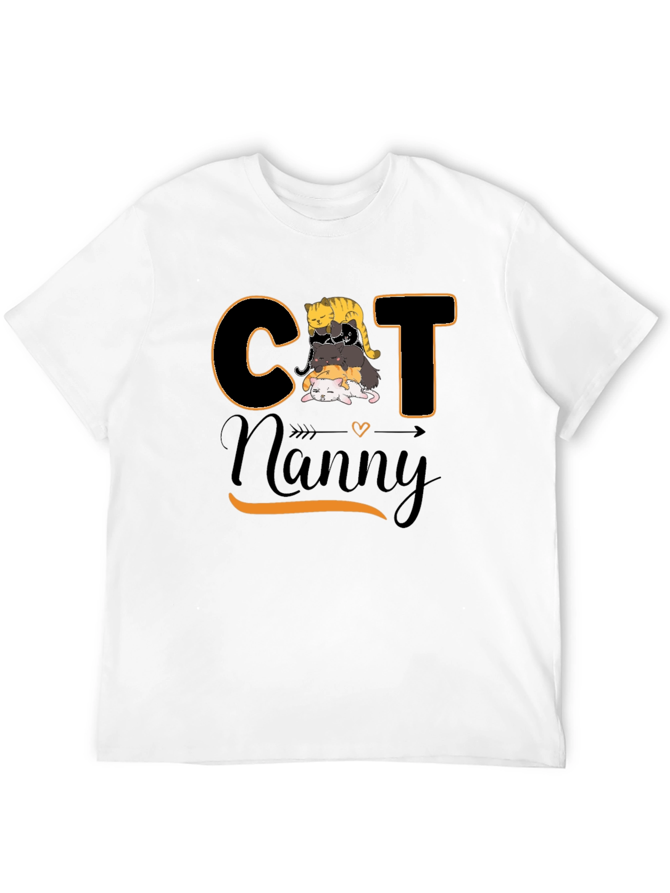 Cat Nanny T-Shirt - Stacked Cats