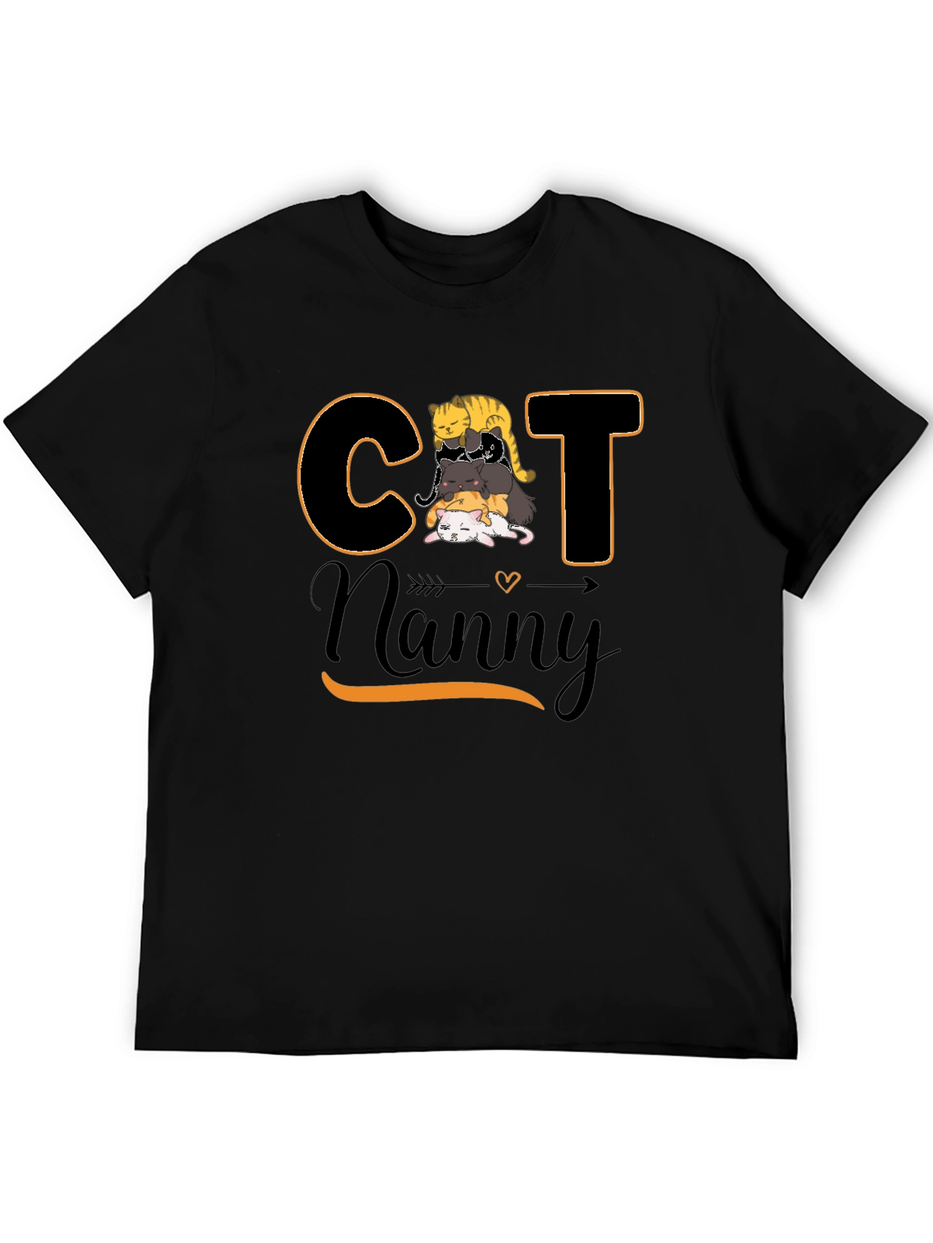 Cat Nanny T-Shirt - Stacked Cats