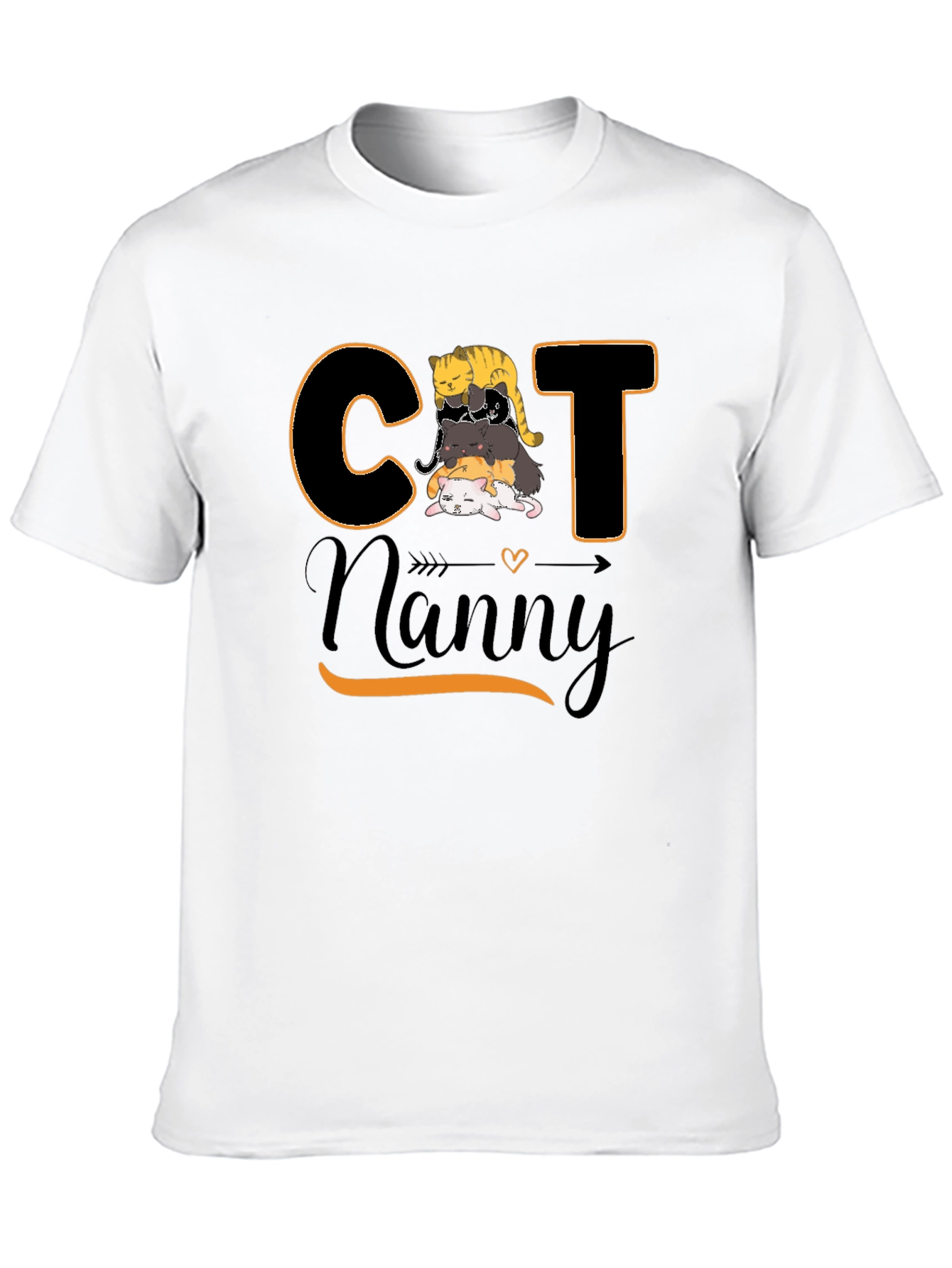 Cat Nanny T-Shirt - Stacked Cats