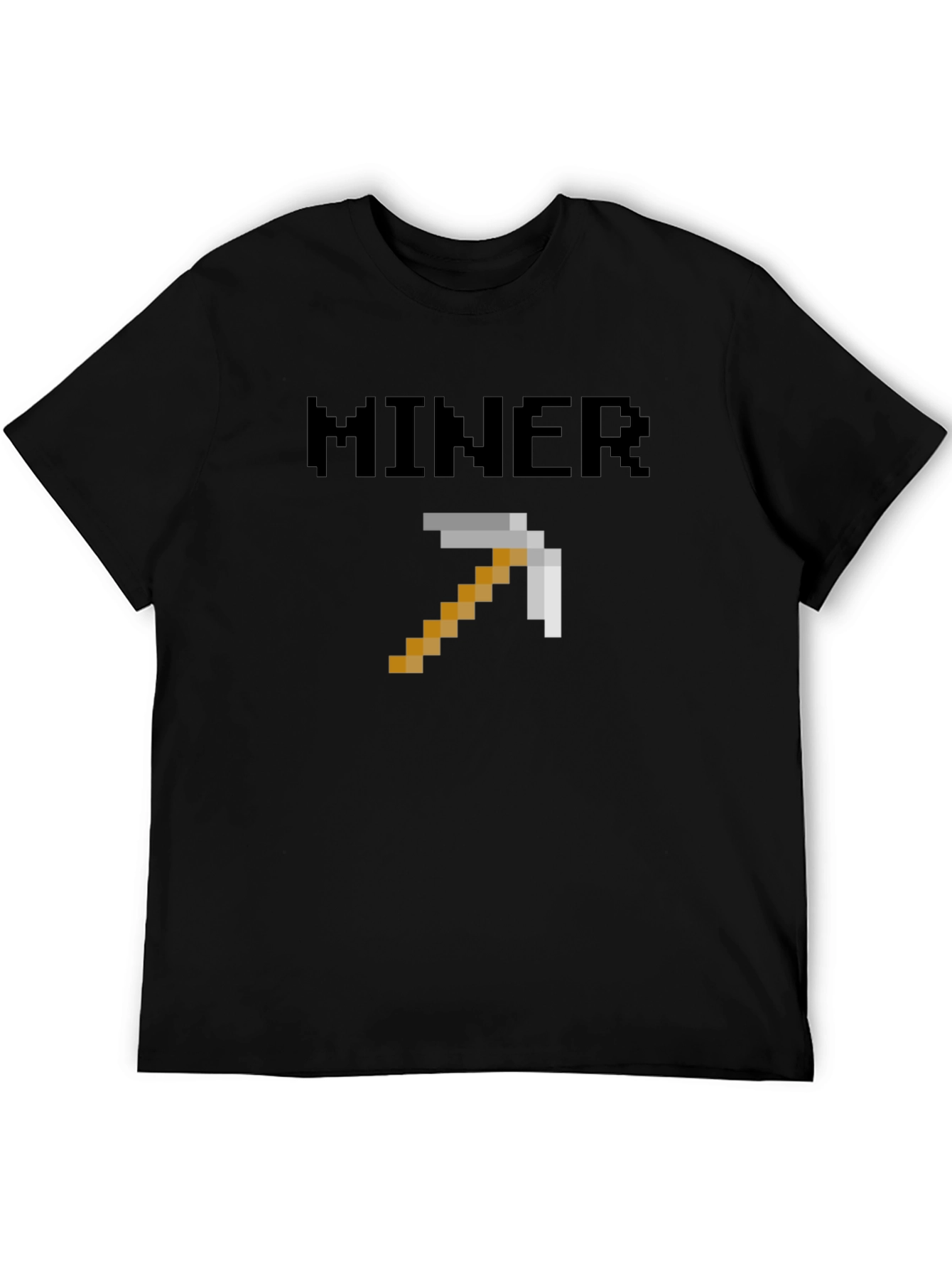Minecraft Miner Pixel Art T-Shirt