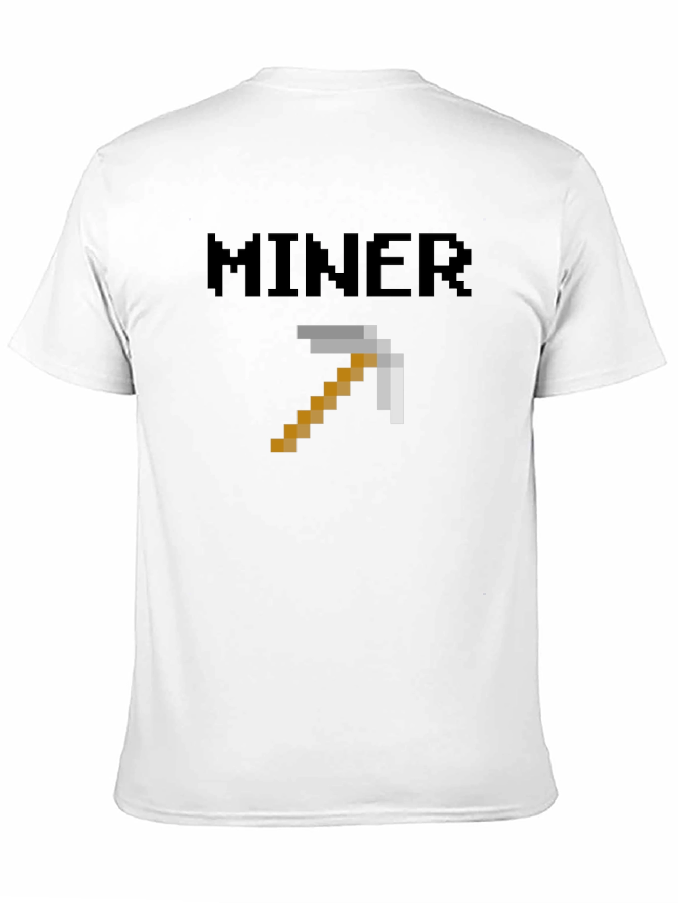 Minecraft Miner Pixel Art T-Shirt