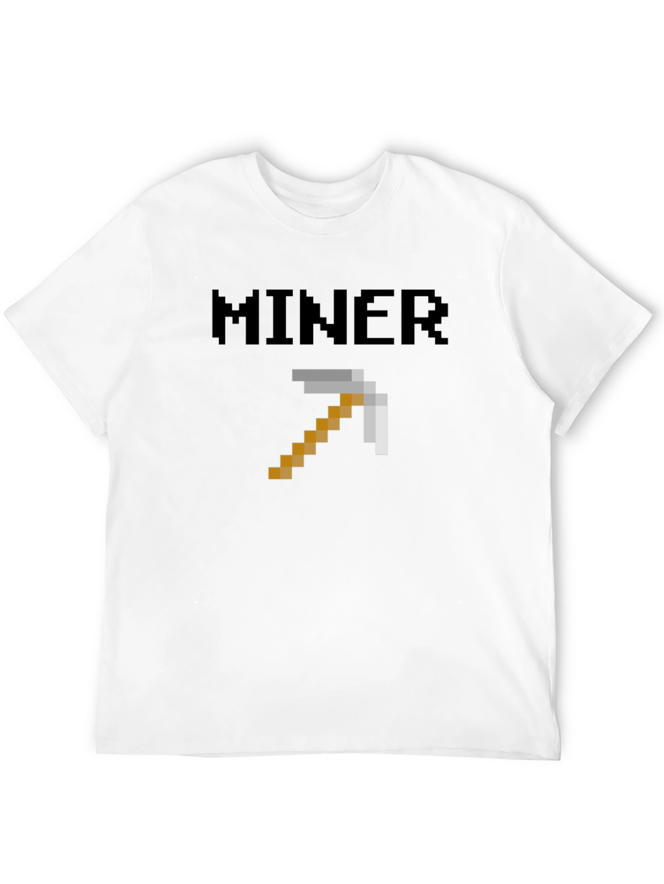 Minecraft Miner Pixel Art T-Shirt