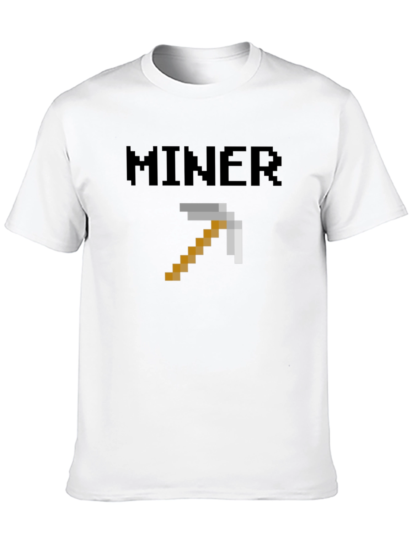 Minecraft Miner Pixel Art T-Shirt
