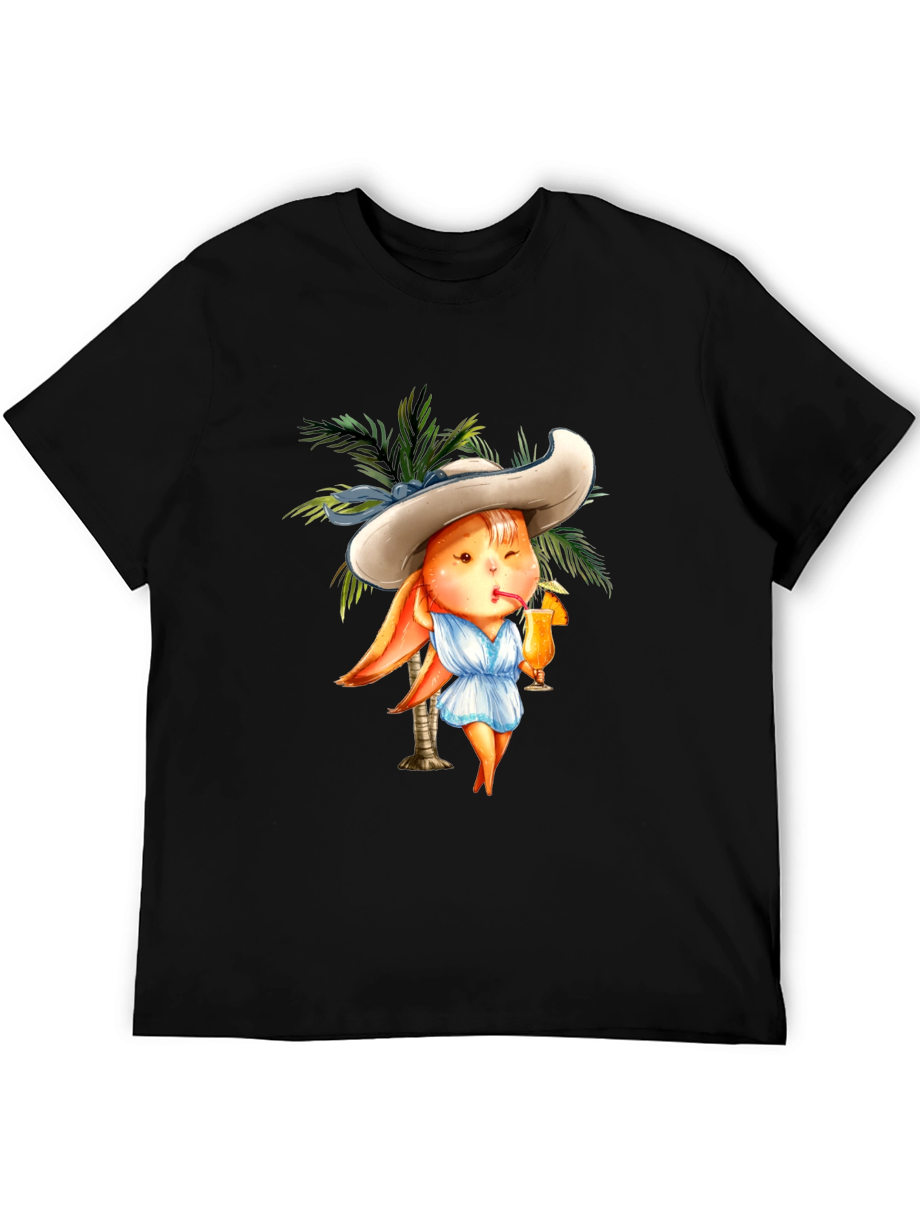 Tropical Bunny T-Shirt - Summer Vacation Vibes