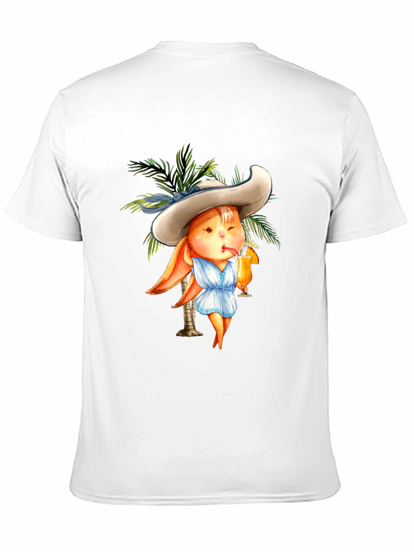Tropical Bunny T-Shirt - Summer Vacation Vibes