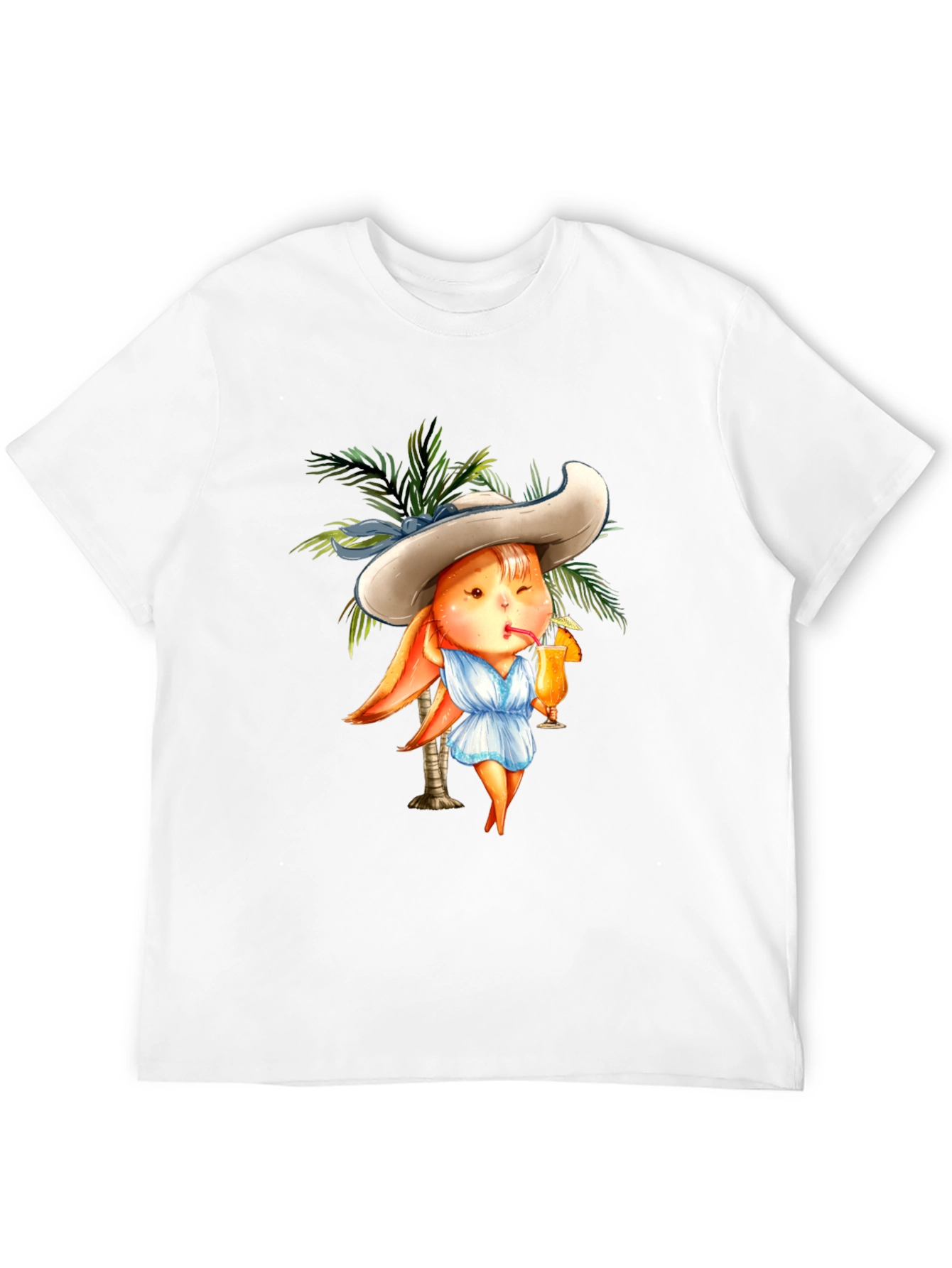 Tropical Bunny T-Shirt - Summer Vacation Vibes