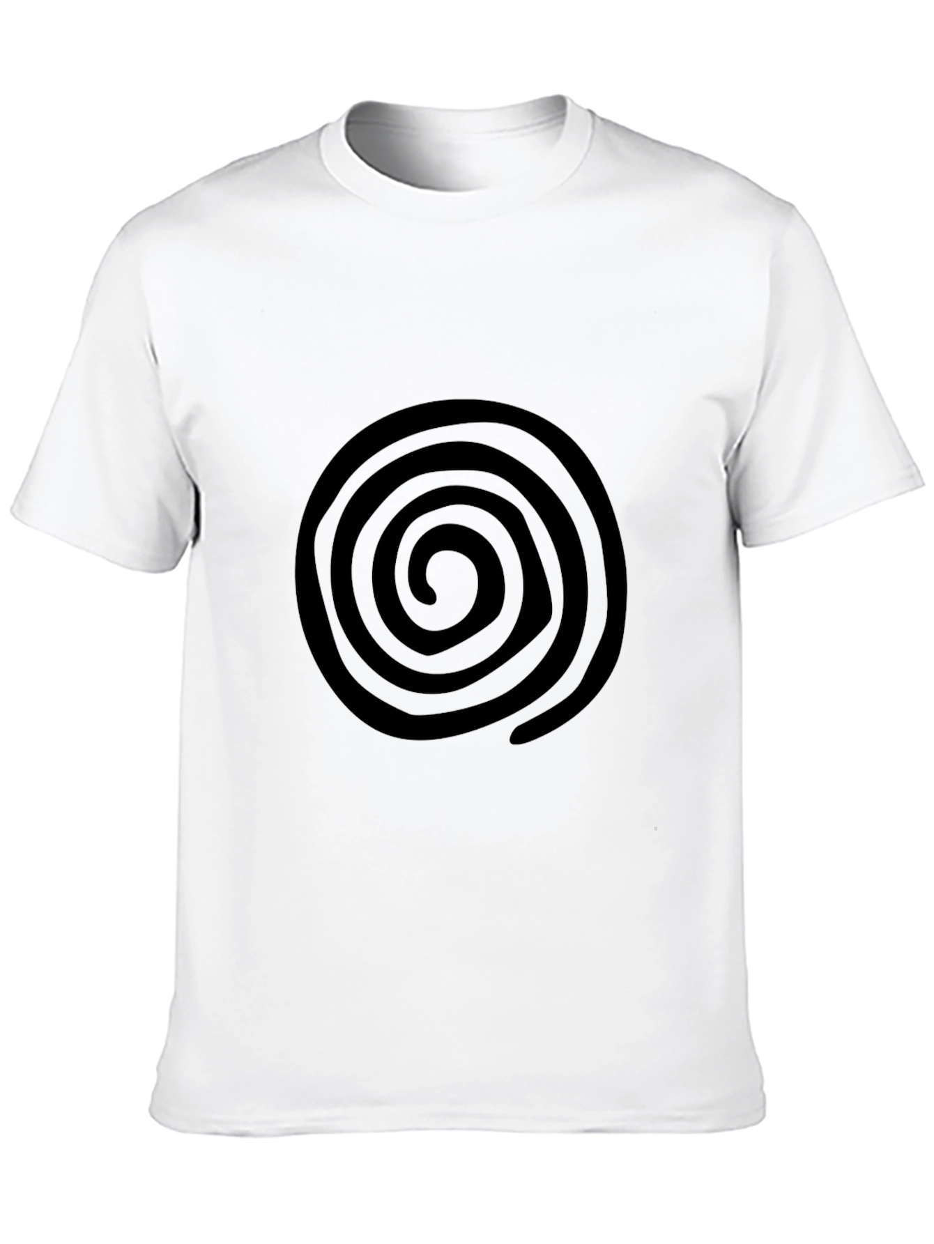 Spiral Graphic Black T-Shirt - Casual Comfort