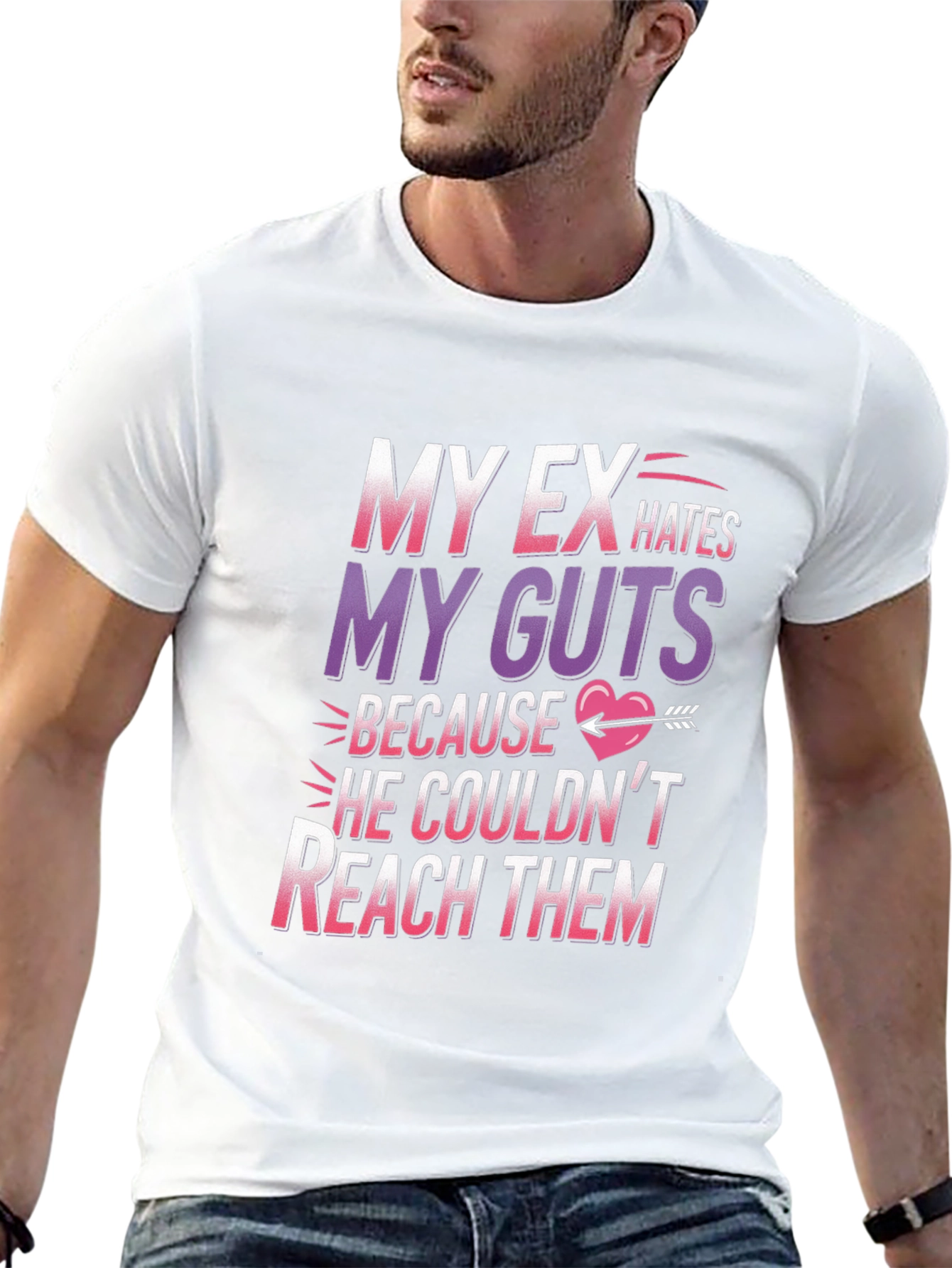 Funny My Ex Hates My Guts Graphic T-Shirt
