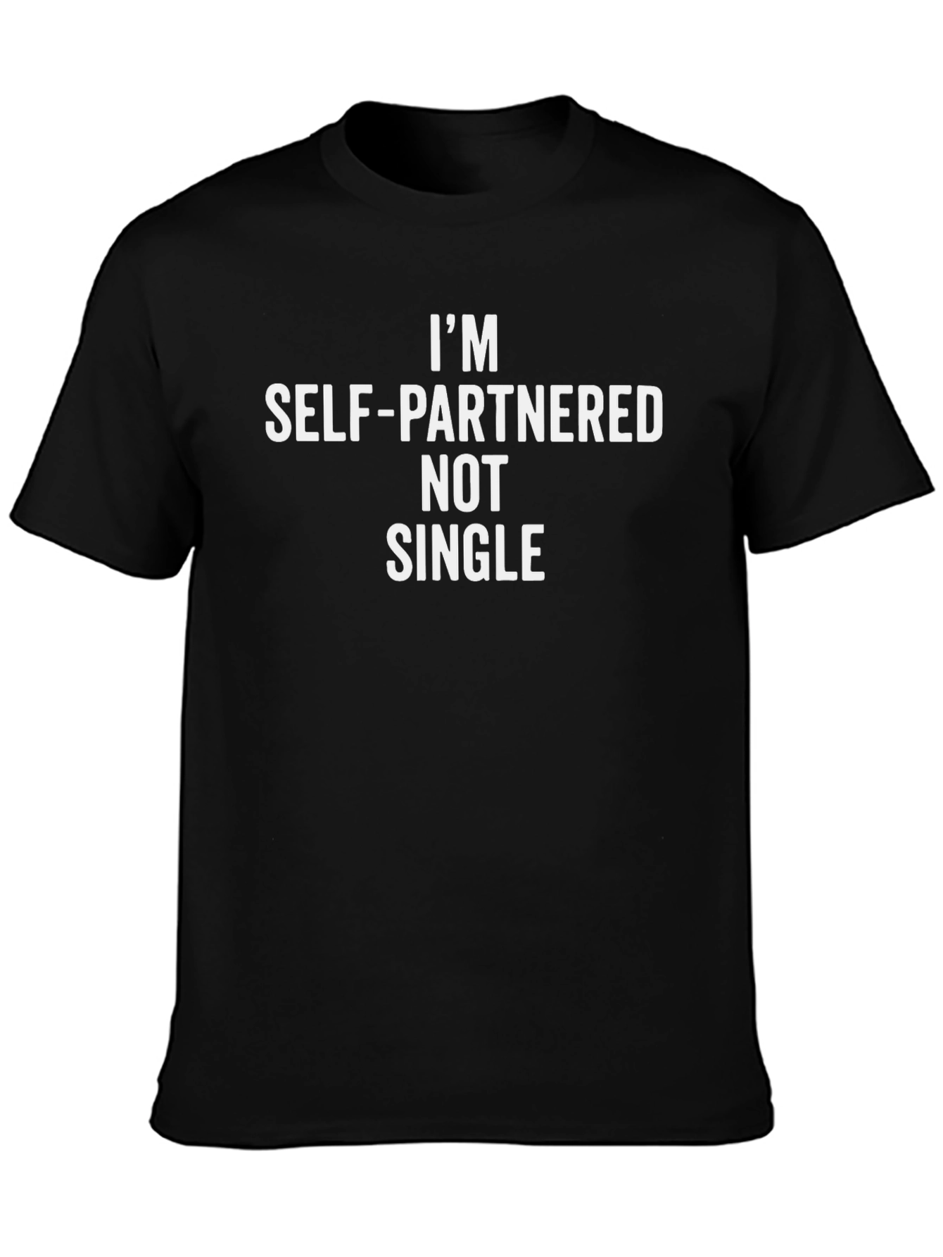 Self-Partnered T-Shirt - Black Cotton Blend