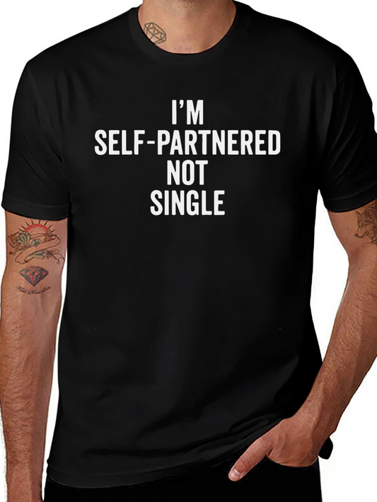 Self-Partnered T-Shirt - Black Cotton Blend