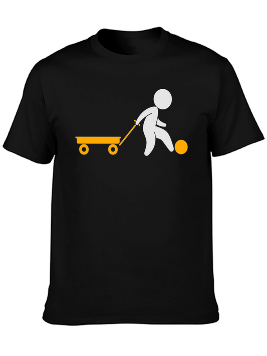 Stick Figure Wagon T-Shirt