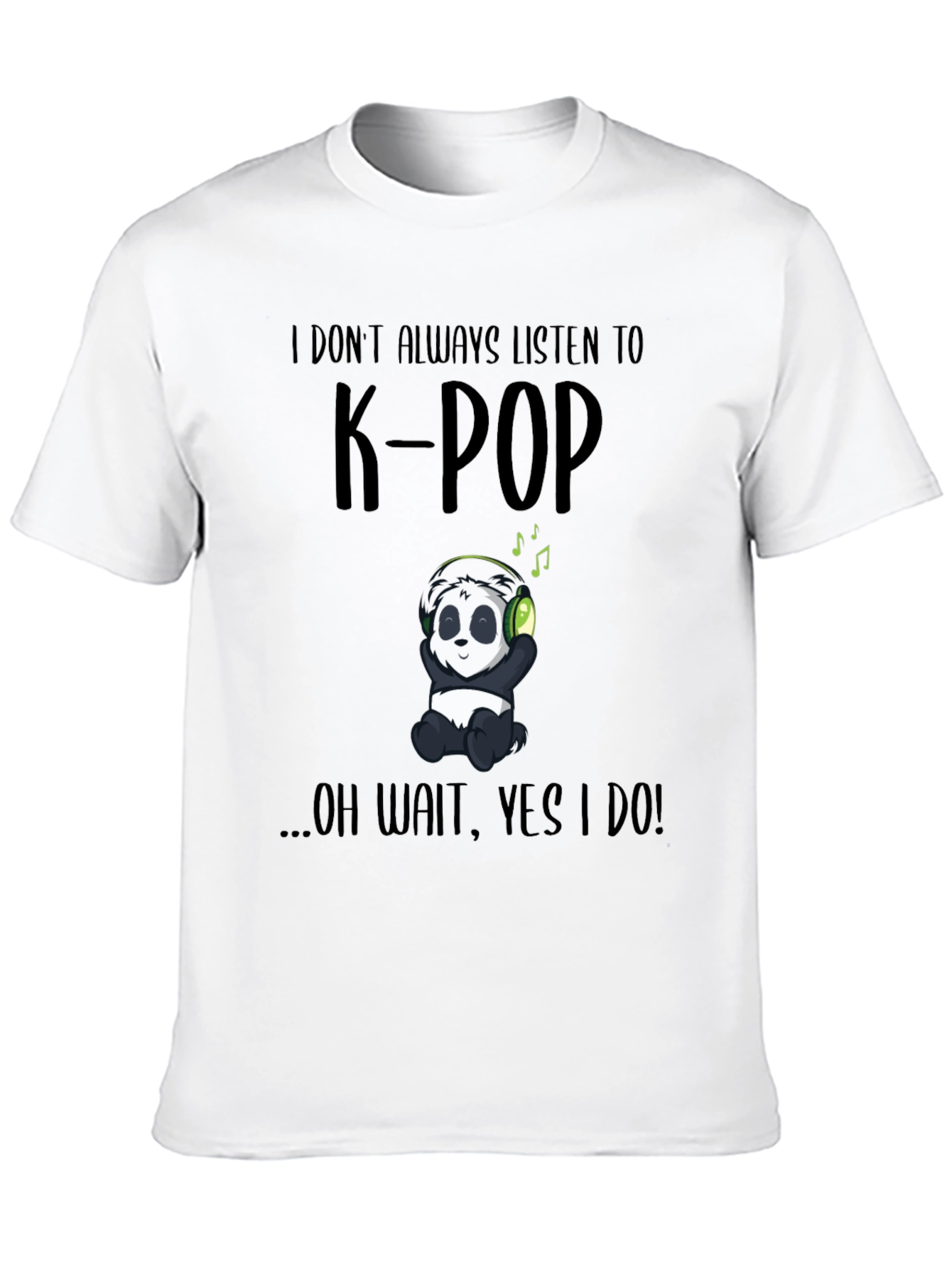 K-Pop Panda T-Shirt - Music Lover Tee
