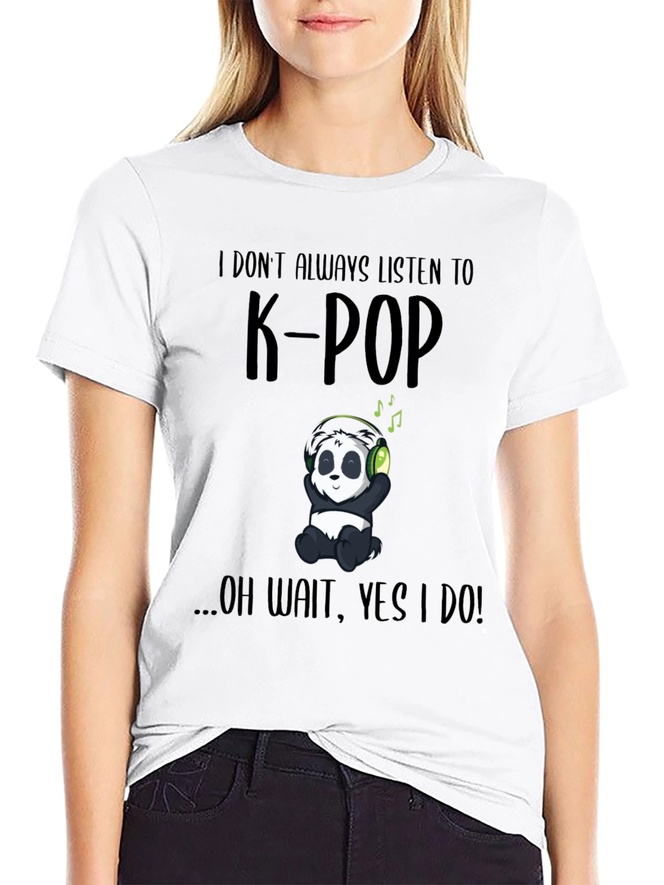 K-Pop Panda T-Shirt - Music Lover Tee