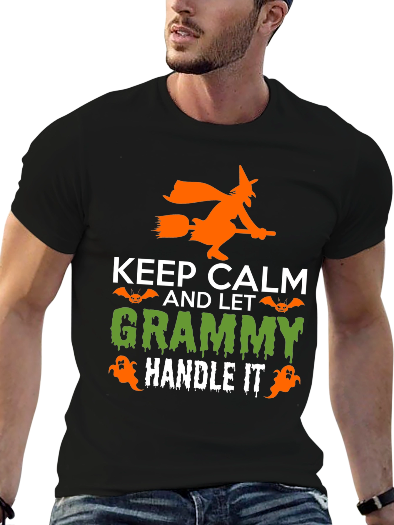 Keep Calm and Let Grammy Handle It Halloween T-Shirt