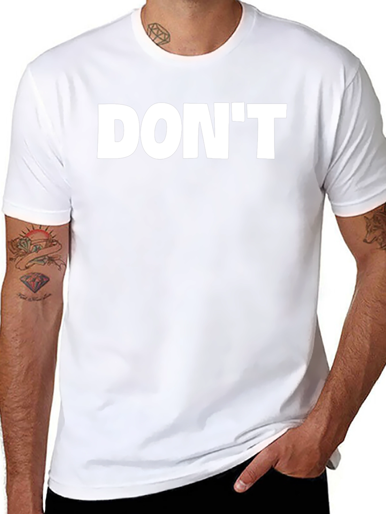 Bold DONT Graphic Black T-Shirt