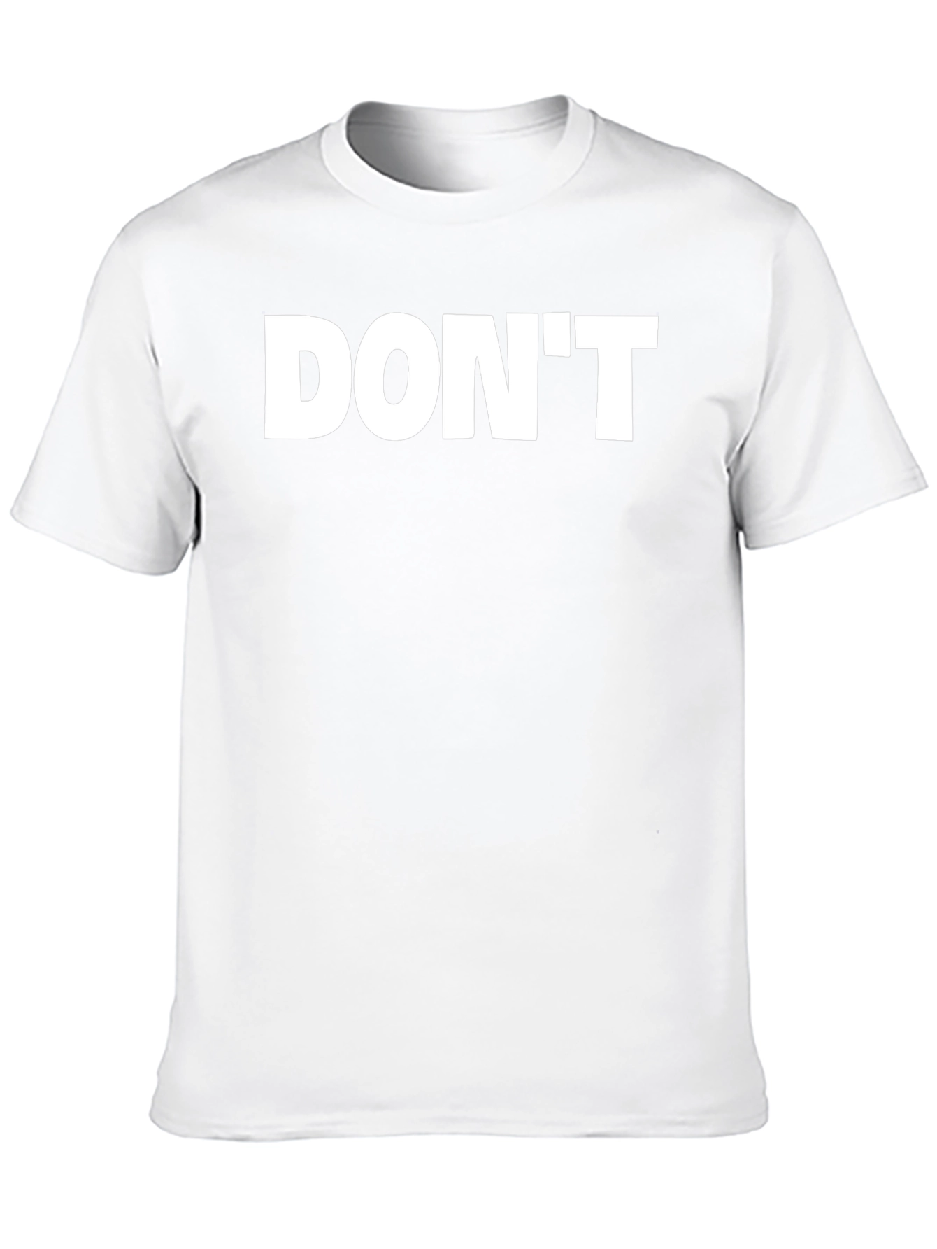 Bold DONT Graphic Black T-Shirt