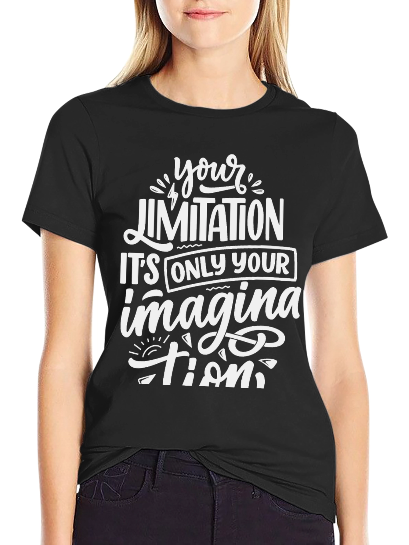 Inspirational Graphic Tee - Your Limitation Imagination