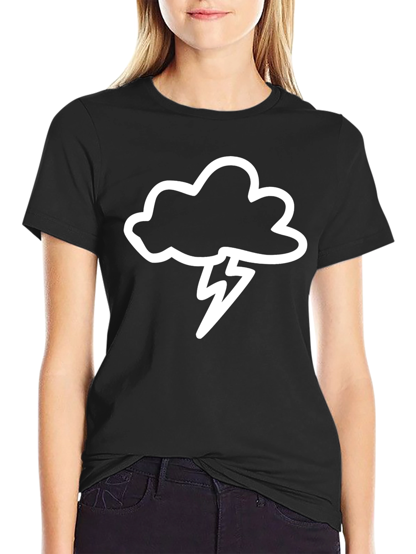 Storm Cloud Graphic T-Shirt - Black