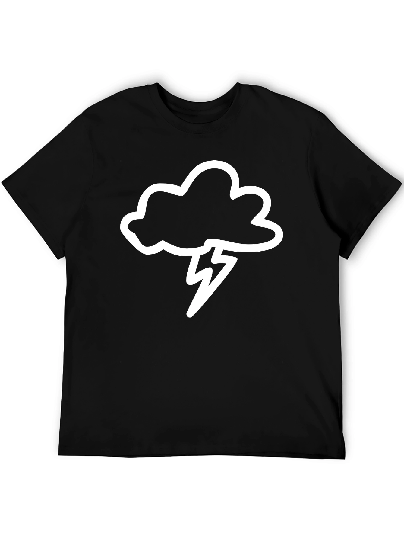 Storm Cloud Graphic T-Shirt - Black