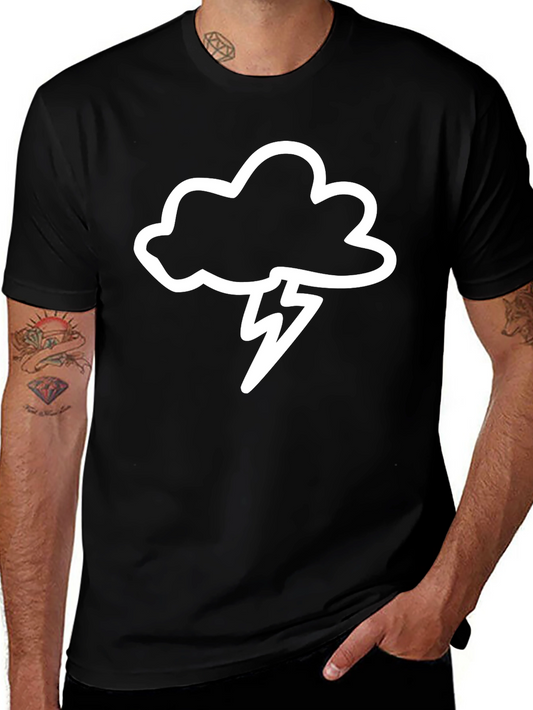 Storm Cloud Graphic T-Shirt - Black