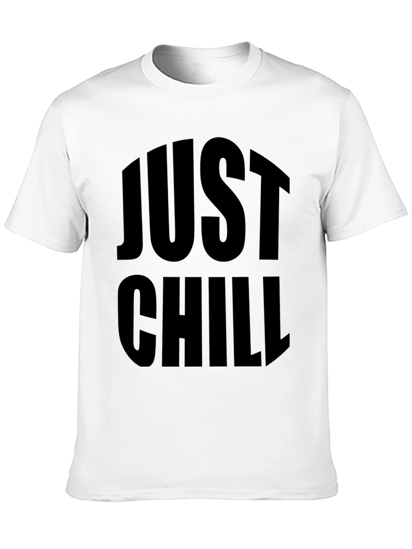 Just Chill Black Graphic Tee