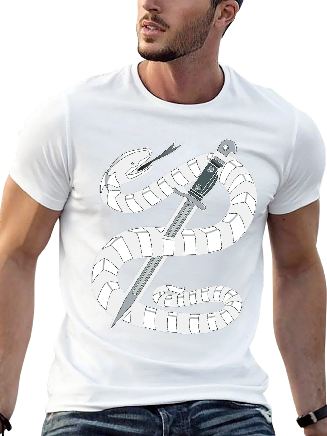 Snake & Dagger T-Shirt - Graphic Tee