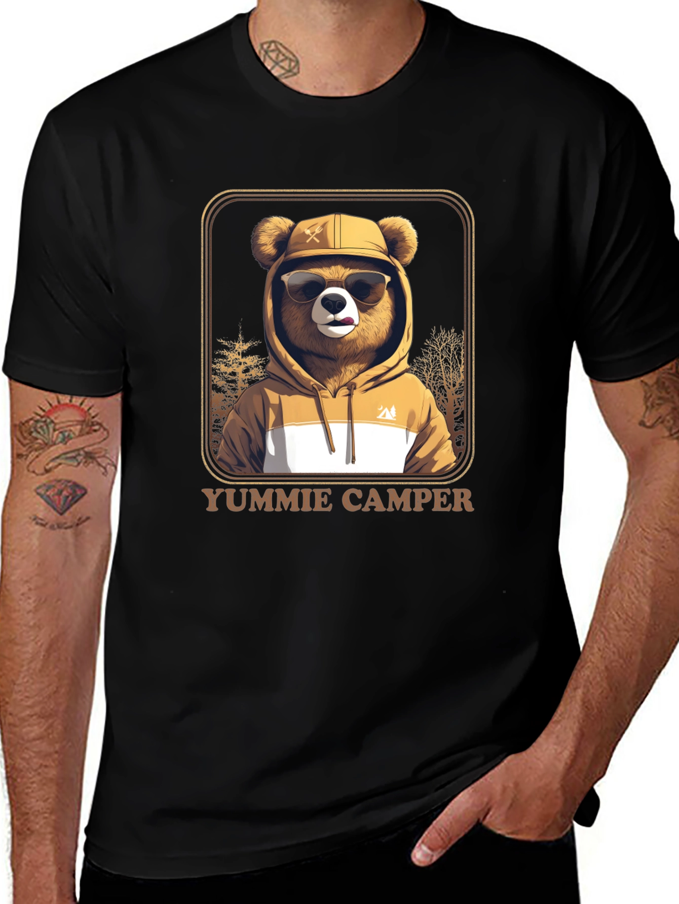 Yummie Camper Bear T-Shirt - Adventure Ready